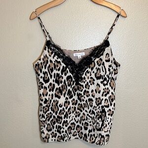 Socialite Animal Print Spaghetti Strap Tank Top